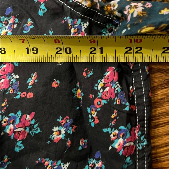 Sundance Floral Button-Up Blouse - Black and Multicolor - Picture 9 of 10